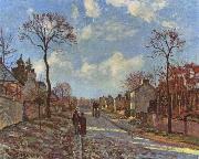 Camille Pissarro Strabe von Louveciennes oil